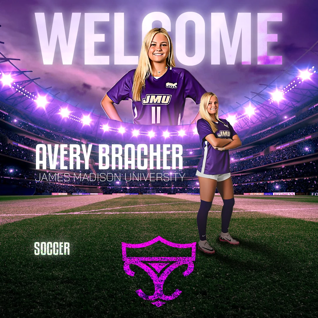 Welcome post announcing Avery Bracher signing with Champion Catalysts