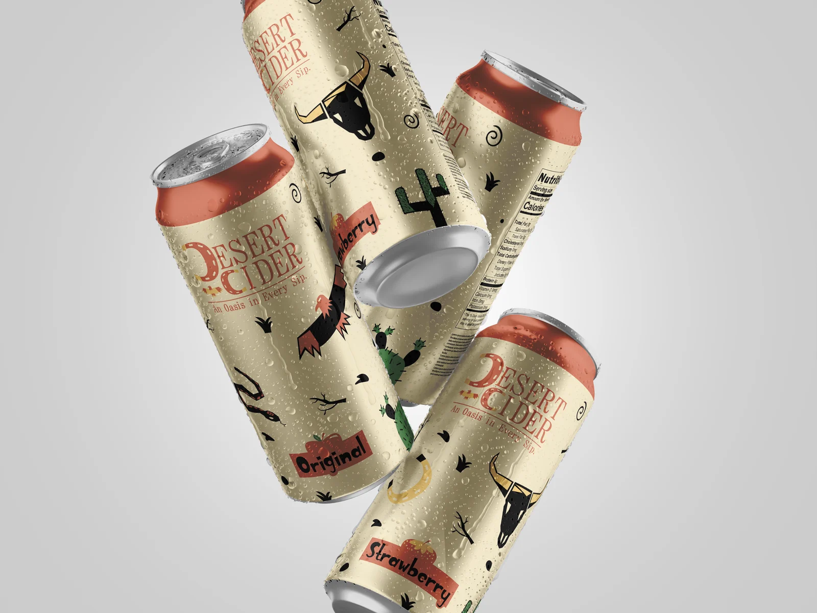 Desert Cider single can mockup