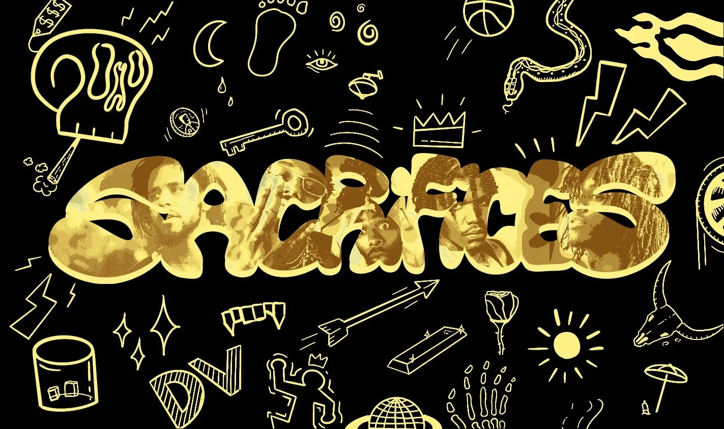“Sacrifices” by Dreamville, a song graphic by Jack Born