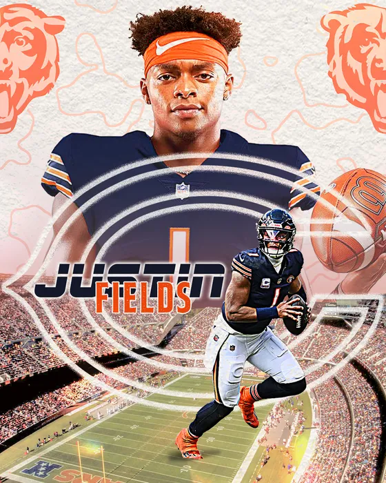 Justin Fields graphic by Jack Born