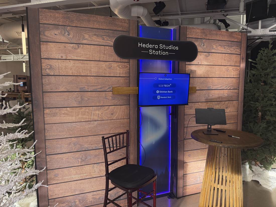 Hedera Studios Station booth, alternate content