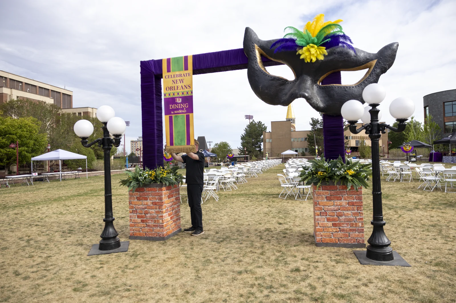Mardi Gras entrance arch