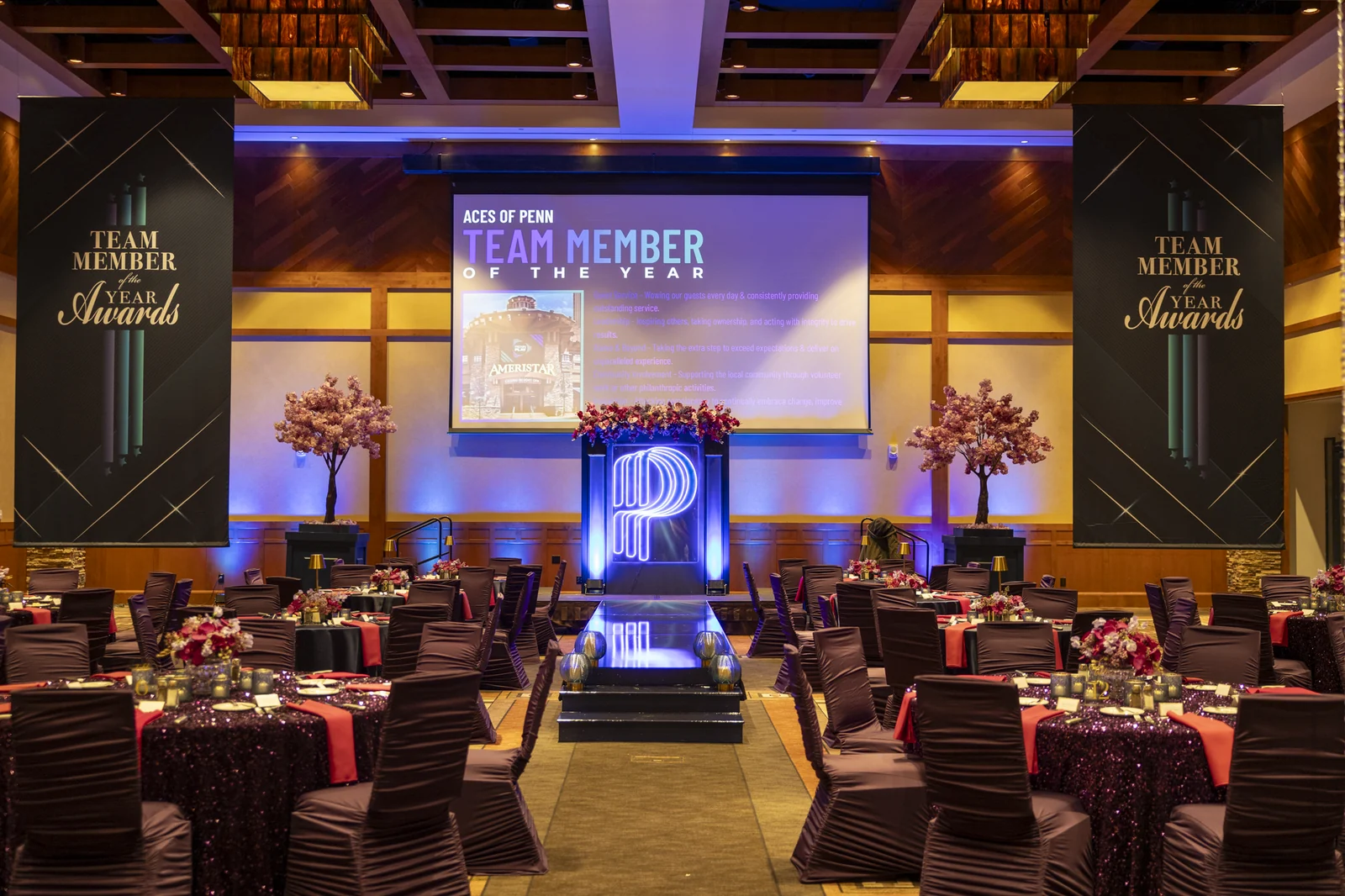 Aces of Penn awards ballroom