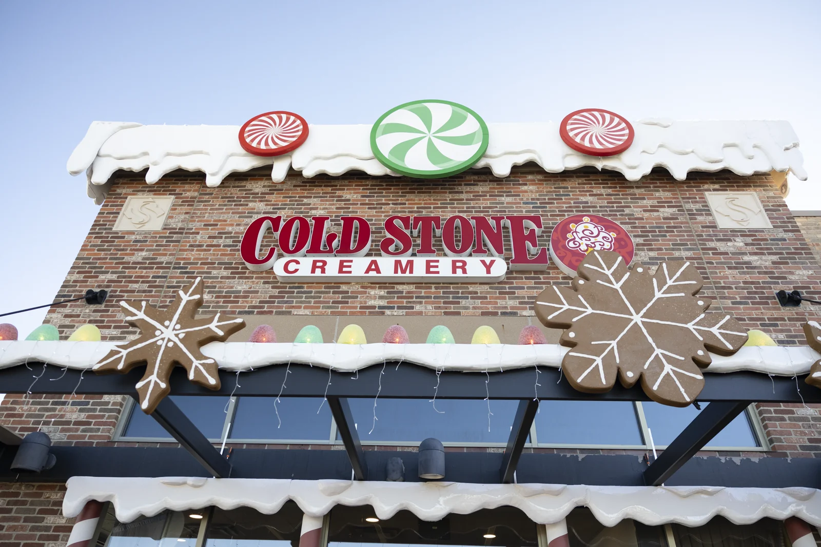 Candy and snowflake roofline