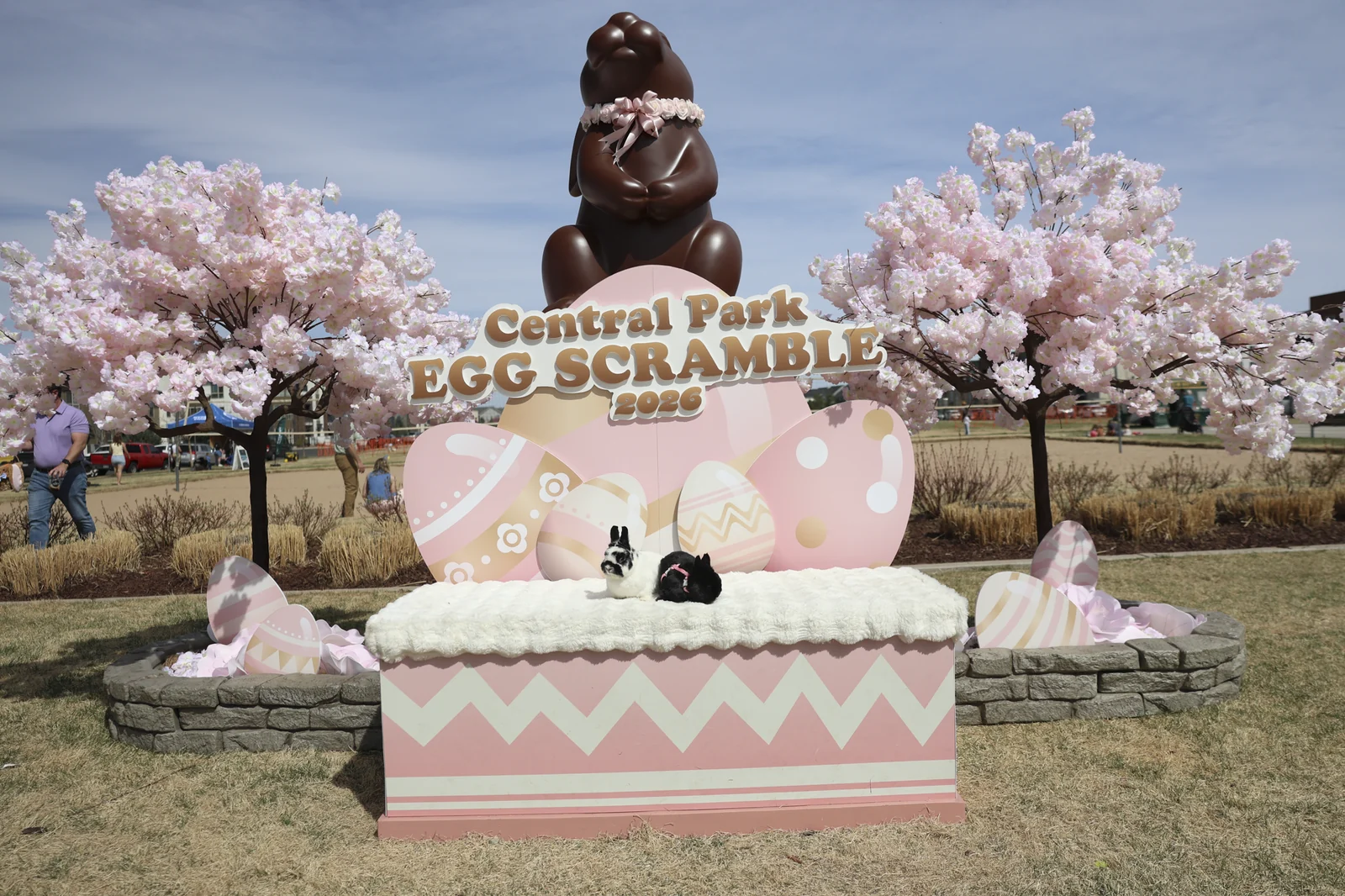 Central Park Egg Scramble centerpiece