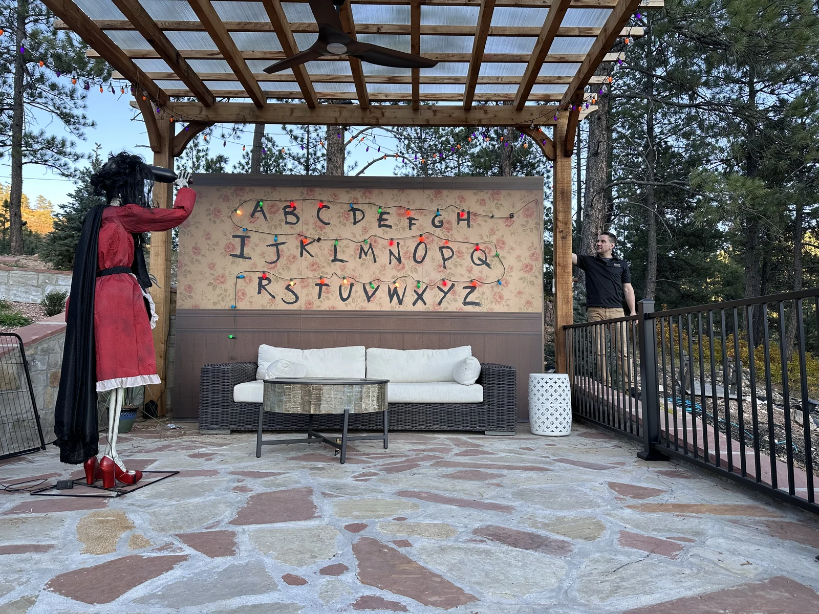 Stranger Things alphabet wall