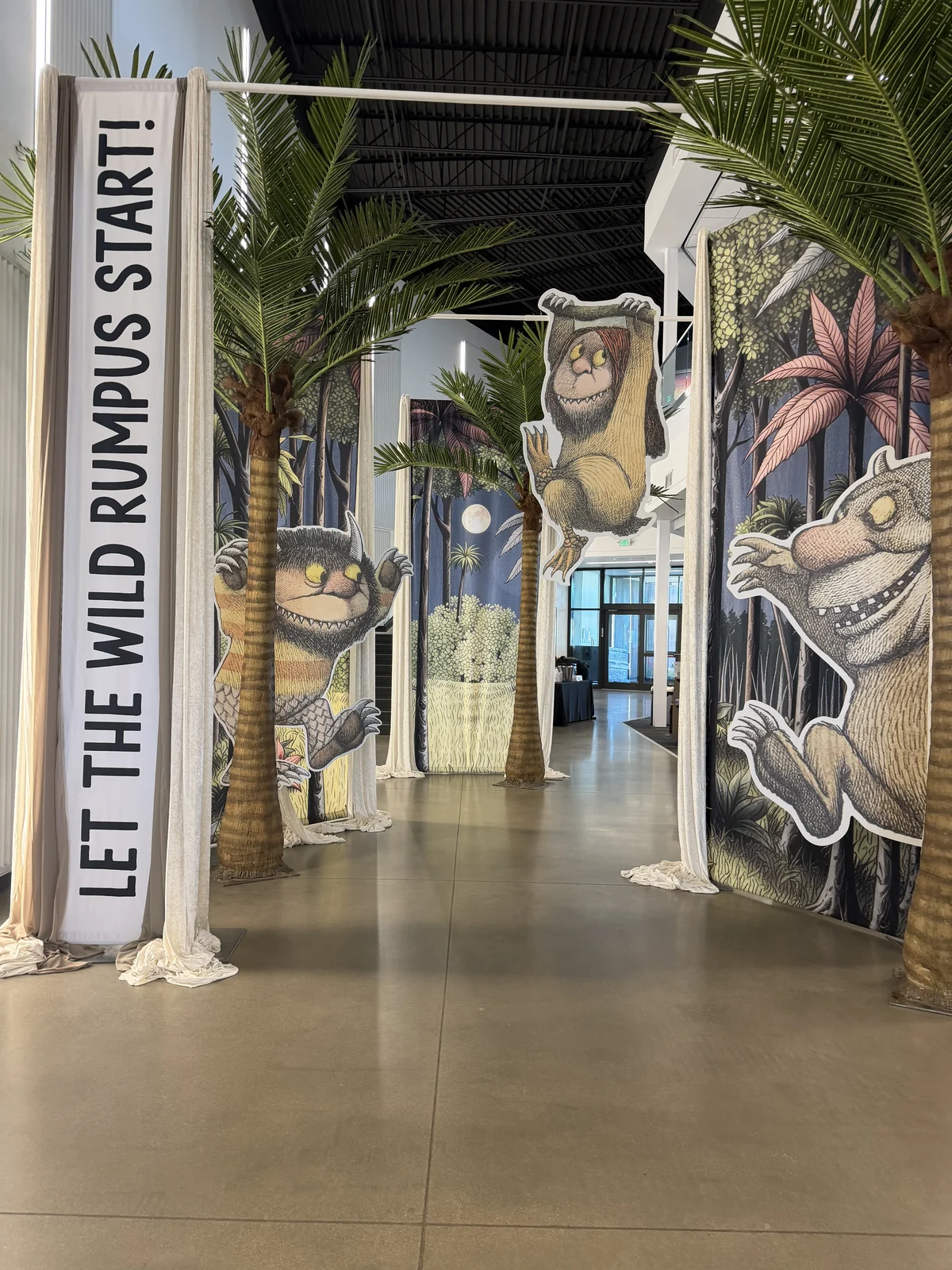 Wild rumpus corridor mid-install