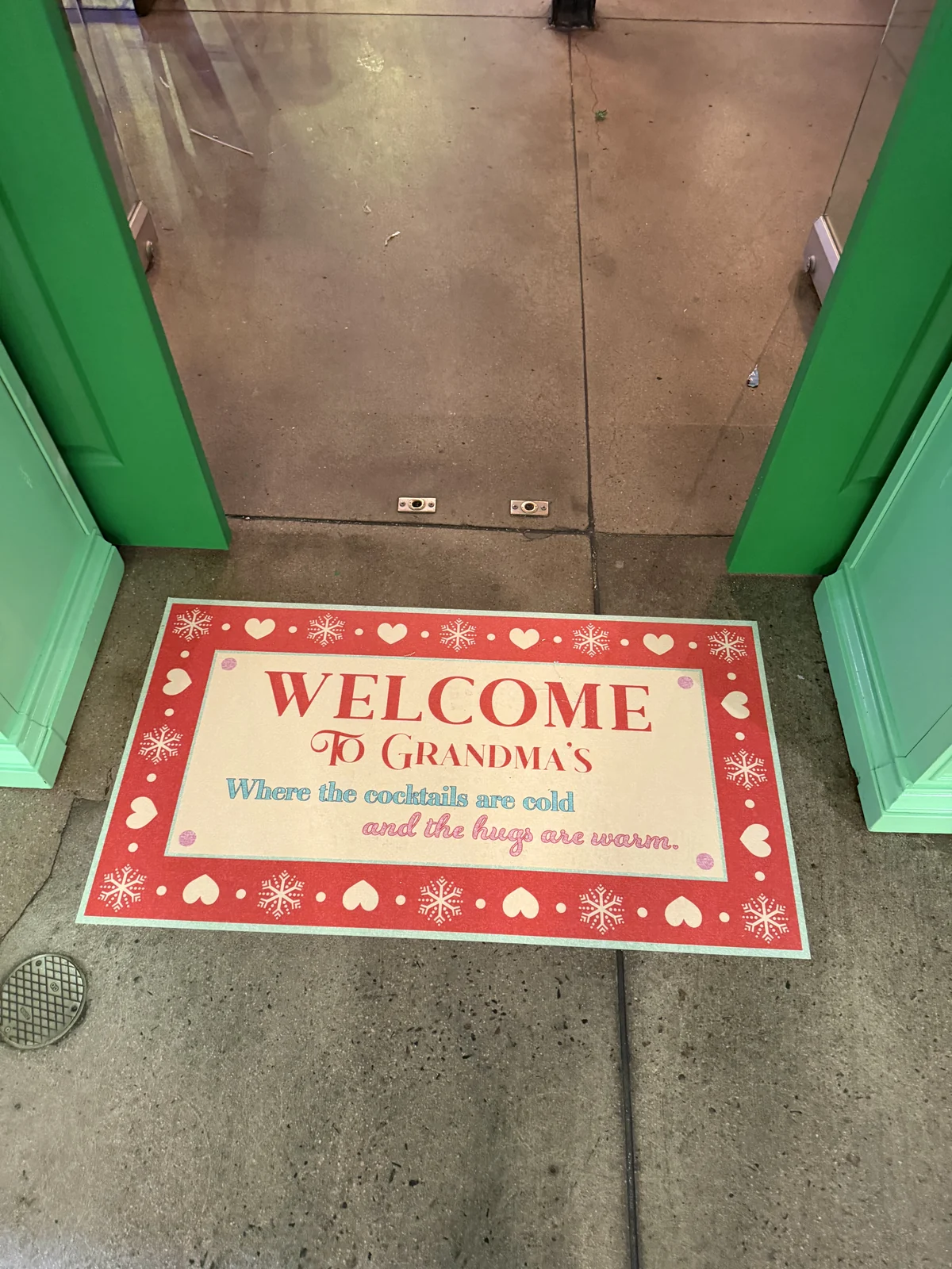 Welcome to Grandma's floor decal