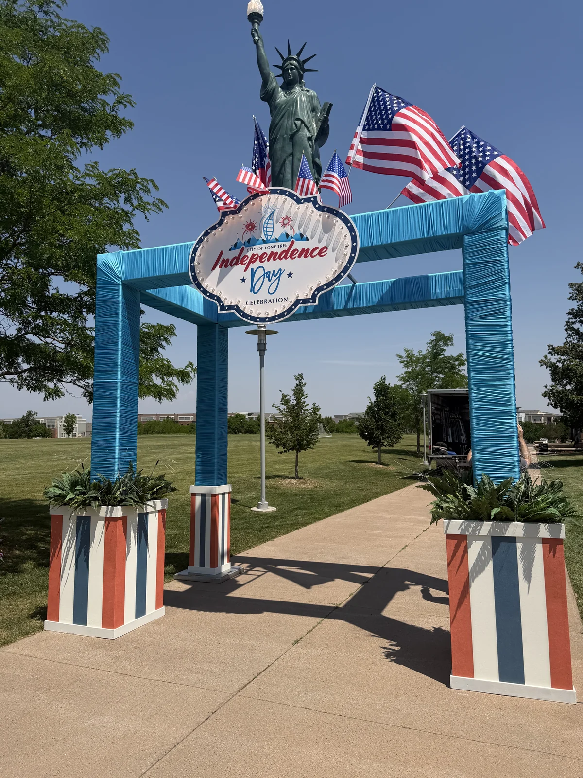Independence Day entrance arch