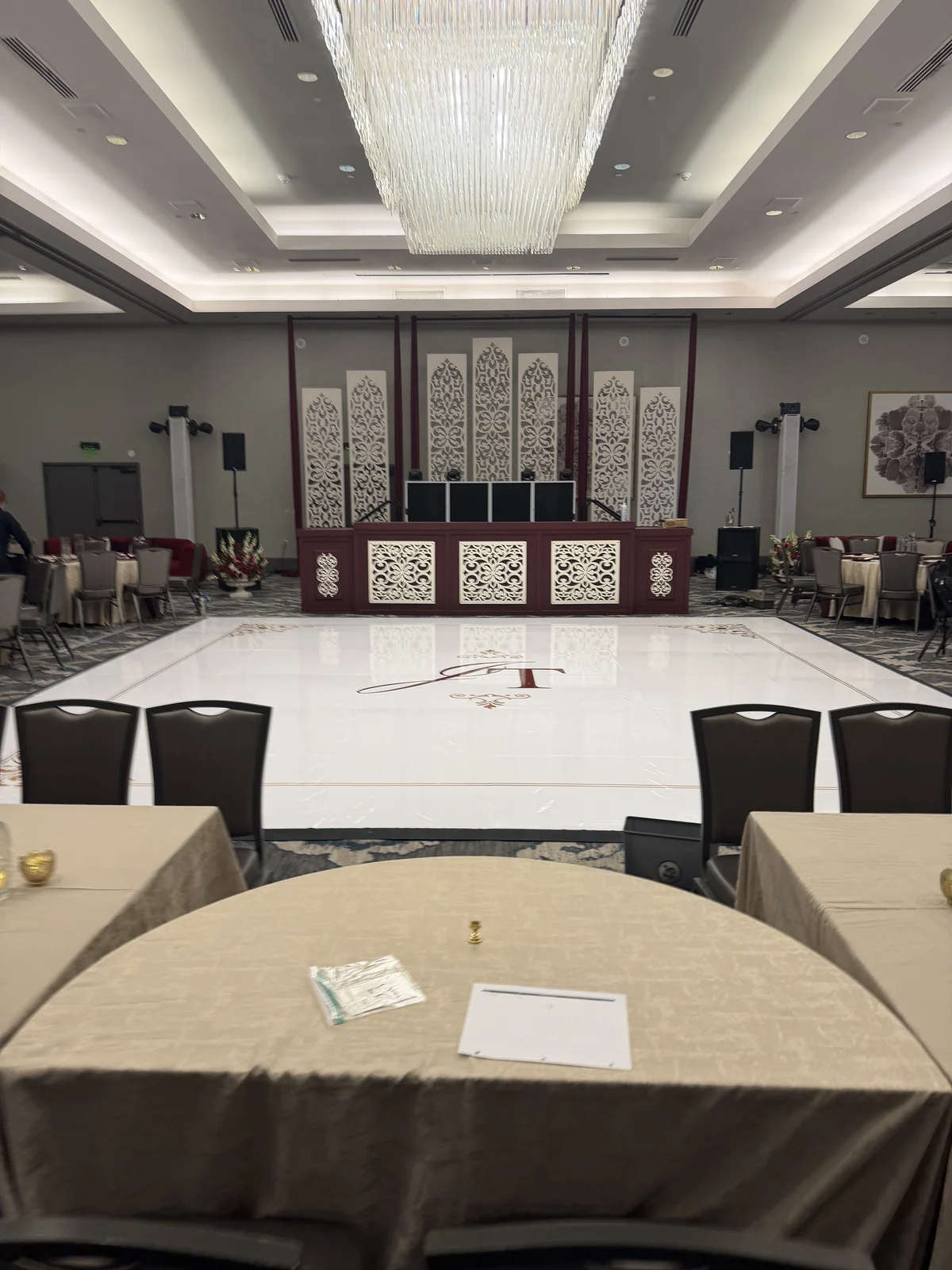 Reception room before doors