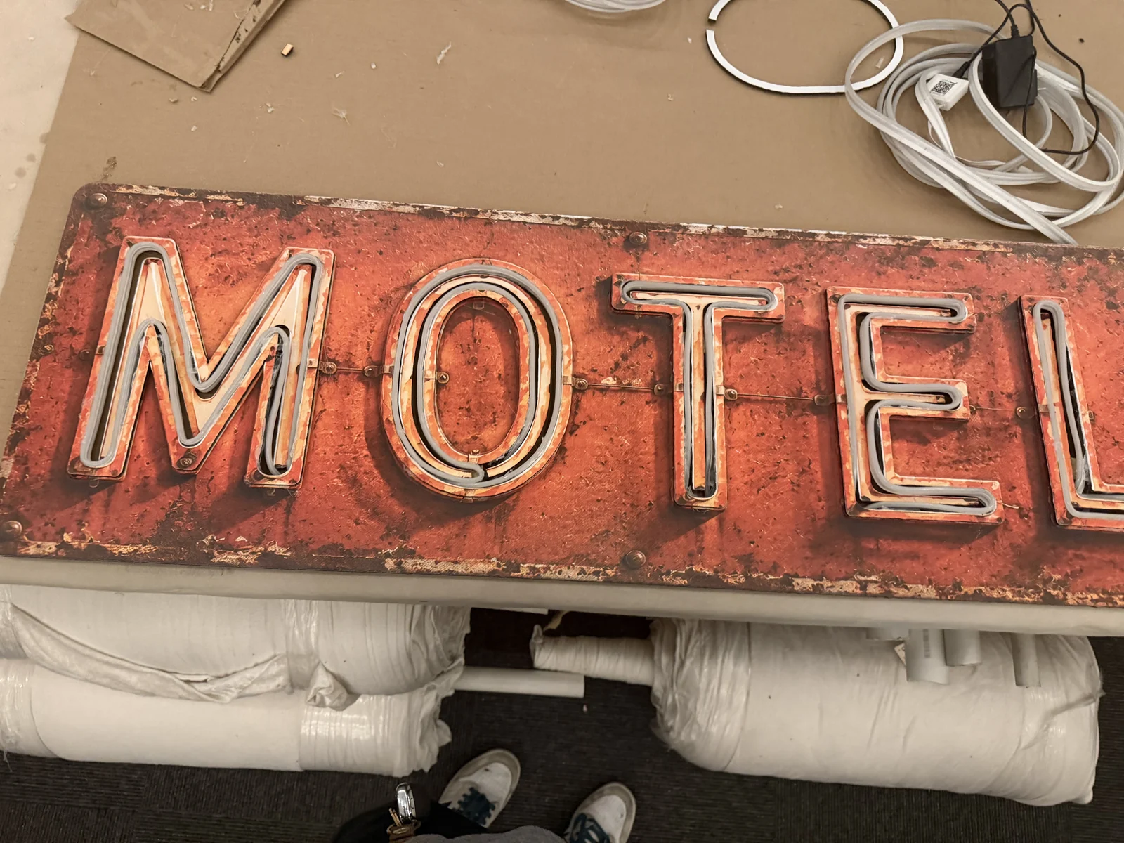 Restored motel sign, front